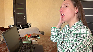 Messy Sneezing Secretary at Work