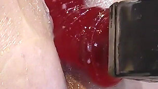 Far Spread Pussy Fucked by Machine 328 B