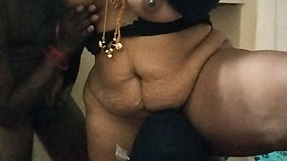 Cuckold Couple Hot Boobs Sucking at Standing Position