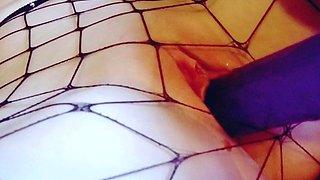 Big boobs camgirl rides her toy on webcam