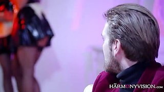 Erotic Brunette Rides Huge Dick Hard Until Cumshot