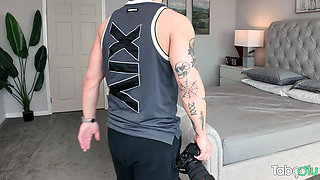 Hot Blonde Shows off and Gets Stretched Bts - Thea Summers