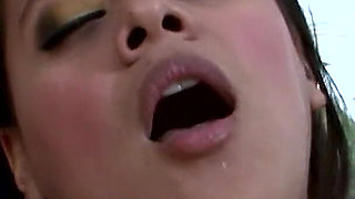 Mature Brunette MILF Drilled Hard and Drenched in Cum