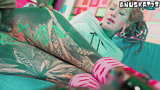 Anal Loving Alt Pornstar Gapes Wide After Getting Fucked Hard by Tattooed Dick