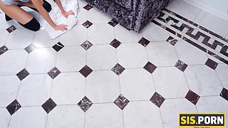 Sisporn. guy finds the hottest moment to receive acces to stepsister's fuck holes
