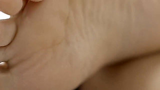 Blonde MILF Teases with Her Perfect Feet