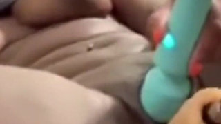 Legs Wide Open Pounding My Pussy with Fucking Machine Stimulating My Clit
