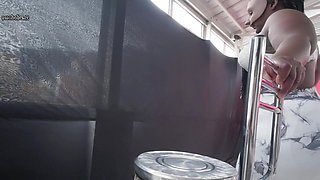 Black Ebony Latina BBW Teaches Two Big Cocks in Interracial Threesome - Big tits