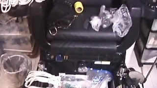 Hot girl gets tits pegged while she is in bondage