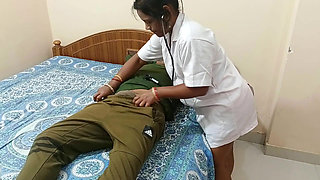 Hospital Nurse Kavya Sharma Fucked Hardcore and Nicely Blowjob with Patient at Bedroom