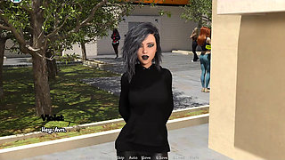Elmwood University - Romantic Date Night with Goth College Girl
