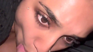 My Busty Wife Gets Horny in the Car and Gives Me a Blowjob While I'm Driving - Yasmina Khan