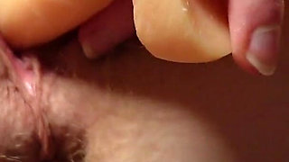 Pussy Masturbation with a Dildo