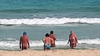 Naked in the Sea with the Girls!