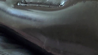 Wife Punishes Her Slave in Full-body-inflate Latex Bag - Estim - Restricted Breathing - Bagged