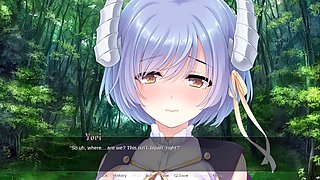 Busty characters in manga porn featuring runaway demon bride