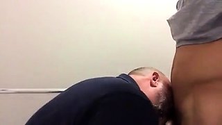 Bear and Twink in a Bathroom Stall