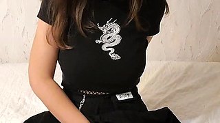 Big boobs milf masturbates with her dildo