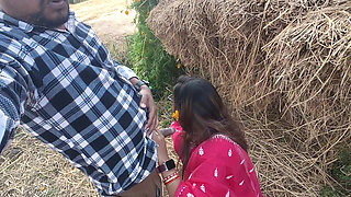 Mature Indian Wife Blowjob Kissing Scenes and Boobs Press Outdoor