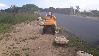 Making my fat body walk at a beauty spot