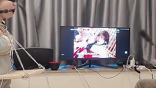 Hs021-an Asian Girl in School Uniform Was Disciplined