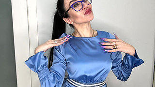 New Long Nails Shape - a Ballerina Shape (coffin) and Silk Satin Dress on Me