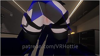 Blue Haired Devil Succubus In Straps Blindfold Rides For Senpai Tattoos Pov Lap Dance Hentai Robe
