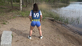 I Met a Big Ass Athletic Girl at the Beach and Invited Her Over to My Place
