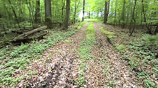 Hard Vagina Slapping in the Woods