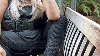 Good Morning Goddess Morning Smoke Break Sexy Leggings in Thick Thunder Thighs & Michael Kors Patent Pumps