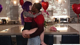 Inked Babe Valerica Steele Celebrates Valentine With BBC Fuck