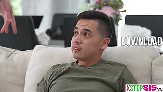 Teen stepsister had to take of stepbrother and really got into it