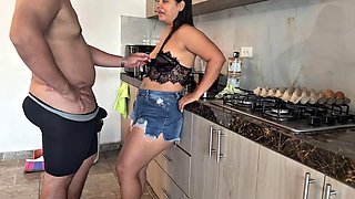 STEPMOM WANTS TO FUCK IN THE KITCHEN